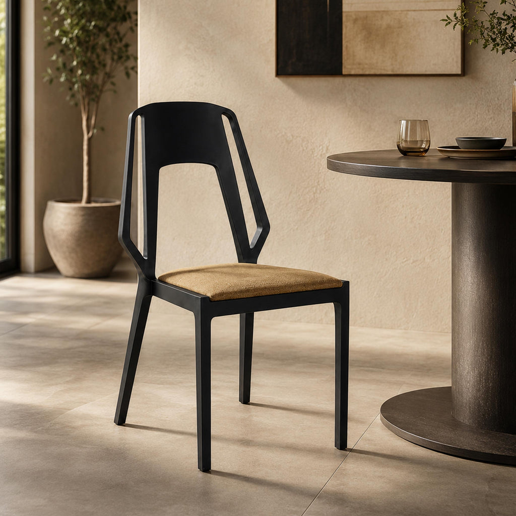 Ziven Chair made with virgin PP body, lightweight 4 KG dining chair for modern homes, cafes, and restaurant seating now!