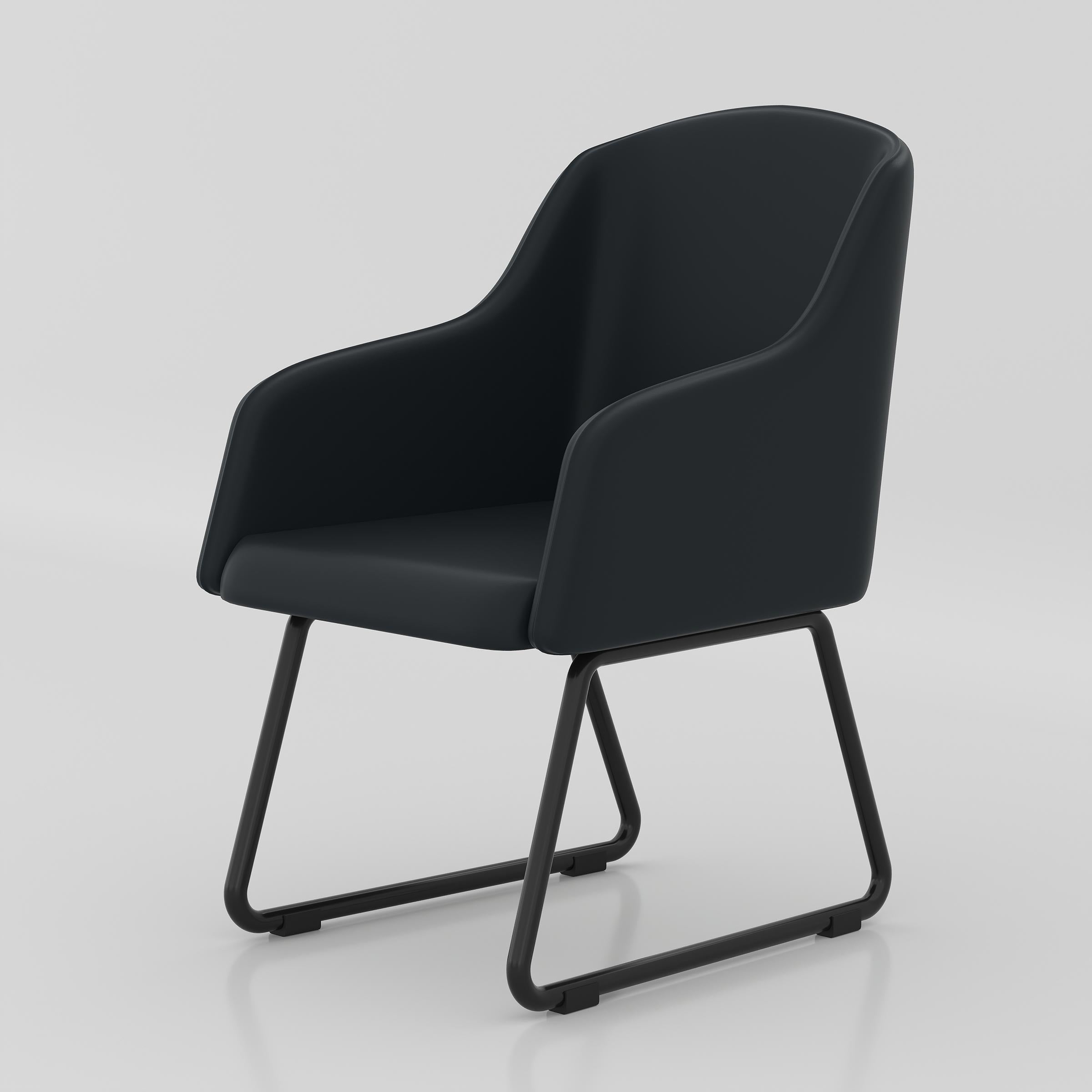 Upgrade your dining space with the Zovon Dining Chair, featuring a curved back, cushioned seat, armrest comfort, and elegant modern style for home interiors.