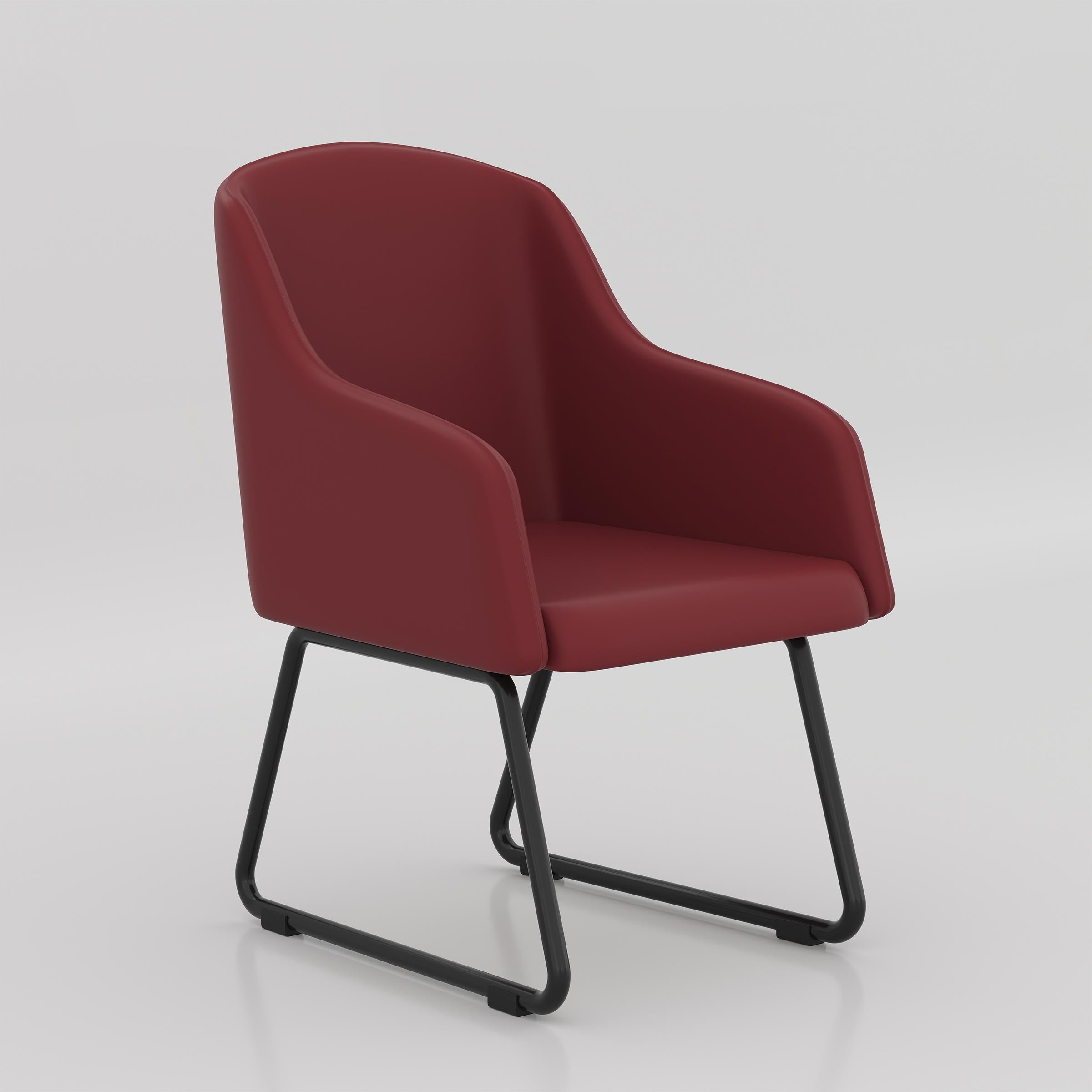 The Zovon Dining Chair brings comfort and style together with a soft cushioned seat, supportive curved back, and sleek design for modern dining rooms.