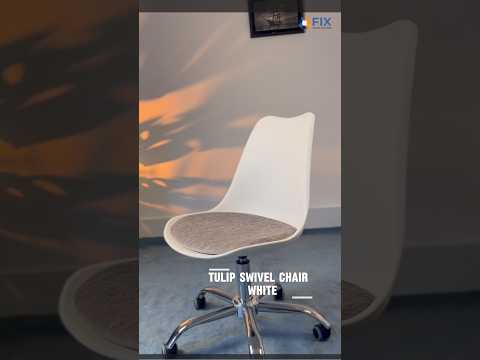 Tulip Swivel Chair - White
